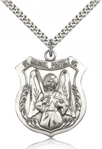 St. Michael the Archangel Medal, Sterling Silver [BL6483]