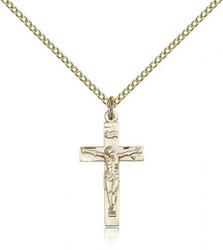 Crucifix Pendant, Gold Filled [BL3986]