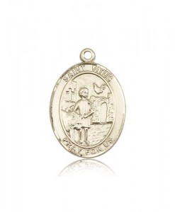St. Vitus Medal, 14 Karat Gold, Large [BL3895]