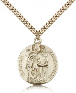 St. Michael the Archangel Medal, Gold Filled [BL6438]
