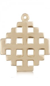 Cross Pendant, 14 Karat Gold [BL6378]