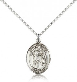 St. Sebastian Medal, Sterling Silver, Medium [BL3508]