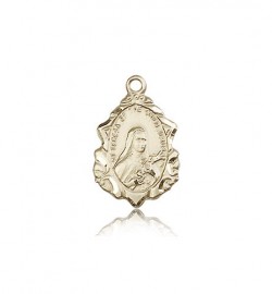 St. Theresa Medal, 14 Karat Gold [BL4925]