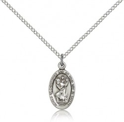 St. Christopher Medal, Sterling Silver [BL5799]