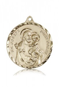 St. Joseph Medal, 14 Karat Gold [BL4247]