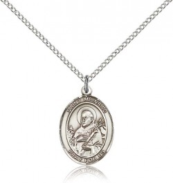 St. Meinrad of Einsideln Medal, Sterling Silver, Medium [BL2857]
