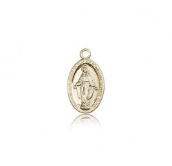 Miraculous Medal, 14 Karat Gold [BL5805]