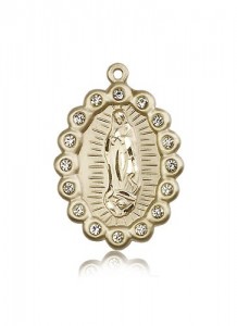 Our Lady of Guadalupe Medal, 14 Karat Gold [BL5317]