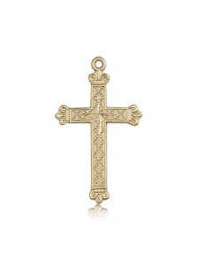 Cross Pendant, 14 Karat Gold [BL6287]