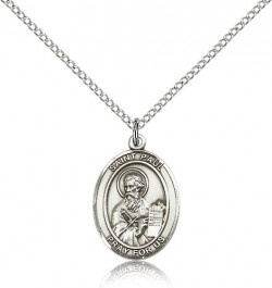 St. Paul the Apostle Medal, Sterling Silver, Medium [BL3022]