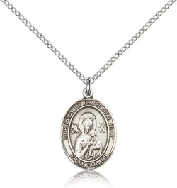 Our Lady of Perpetual Help Medal, Sterling Silver, Medium [BL0424]