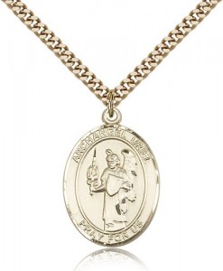 St. Uriel Medal, Gold Filled, Large [BL3826]