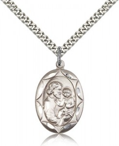 St. Joseph Medal, Sterling Silver [BL4875]