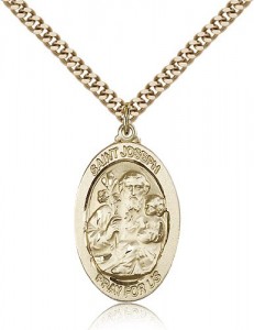 St. Joseph Medal, Gold Filled [BL5918]