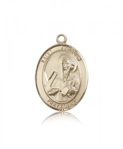 St. Andrew the Apostle Medal, 14 Karat Gold, Large [BL0708]