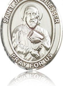 St. James the Lesser Medal, Sterling Silver, Large [BL2157]