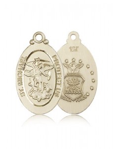St. Michael Air Force Medal, 14 Karat Gold [BL5941]