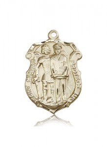 St. Michael the Archangel Medal, 14 Karat Gold [BL6479]