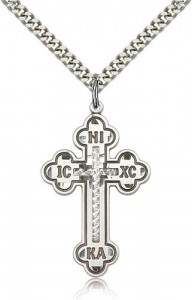 Cross Pendant, Sterling Silver [BL4381]