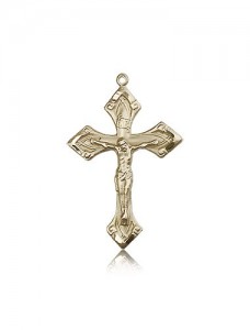 Crucifix Pendant, 14 Karat Gold [BL4764]