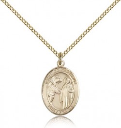 St. Columbanus Medal, Gold Filled, Medium [BL1542]