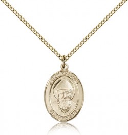 St. Sharbel Medal, Gold Filled, Medium [BL3664]
