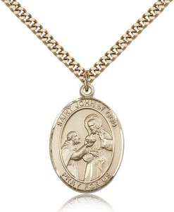St. John of God Medal, Gold Filled, Large [BL2343]