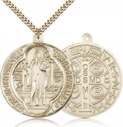 St. Benedict Medal, Gold Filled [BL5124]