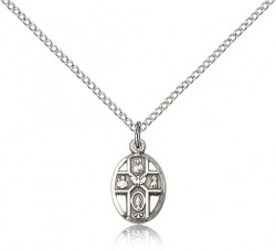 5 Way Cross Pendant, Sterling Silver [BL5098]