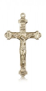 Crucifix Pendant, 14 Karat Gold [BL4749]