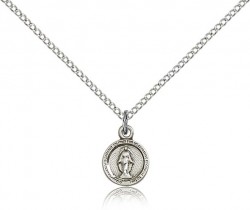 Miraculous Medal, Sterling Silver [BL5420]