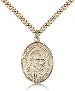 St. Vincent De Paul Medal, Gold Filled, Large [BL3880]