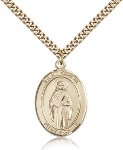 St. Odilia Medal, Gold Filled, Large [BL2979]