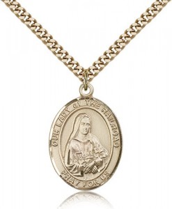 Our Lady of the Railroad Medal, Gold Filled, Large [BL0465]