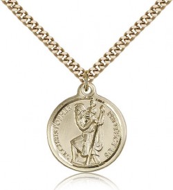 St. Christopher Medal, Gold Filled [BL4169]