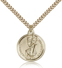 St. Christopher Medal, Gold Filled [BL4169]