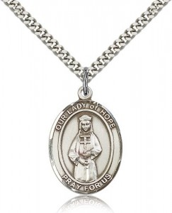 Our Lady of Hope Medal, Sterling Silver, Large [BL0324]