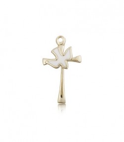 Holy Sprit Cross Pendant, 14 Karat Gold [BL6221]