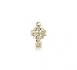 Celtic Cross Pendant, 14 Karat Gold [BL5866]