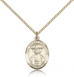 St. Andrew Kim Taegon Medal, Gold Filled, Medium [BL0703]