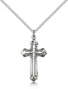 Cross Pendant, Sterling Silver [BL6689]