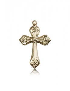 Cross Pendant, 14 Karat Gold [BL6682]