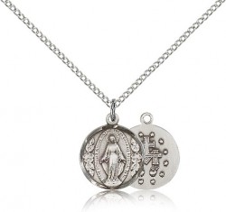 Miraculous Medal, Sterling Silver [BL4567]