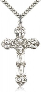 Cross Pendant, Sterling Silver [BL4714]