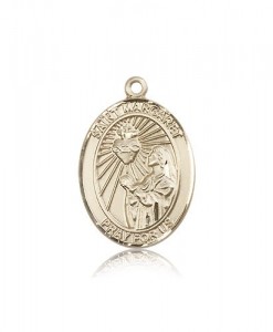 St. Margaret Mary Alacoque Medal, 14 Karat Gold, Large [BL2714]