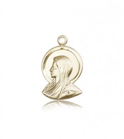 Madonna Medal, 14 Karat Gold [BL4032]