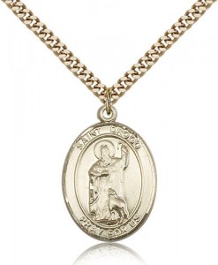 St. Drogo Medal, Gold Filled, Large [BL1622]