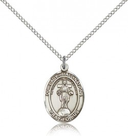 Our Lady of All Nations Medal, Sterling Silver, Medium [BL0262]