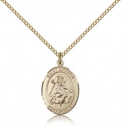 St. William of Rochester Medal, Gold Filled, Medium [BL3935]