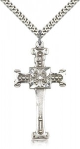 Cross Pendant, Sterling Silver [BL4486]